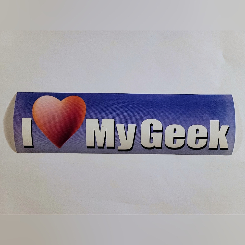 👽3 For $8 I Love My Geek Bumper Sticker
